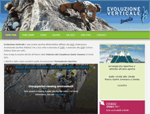Tablet Screenshot of evoluzioneverticale.org